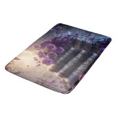 Gothic Book Purple Floral バスマット (アングル)