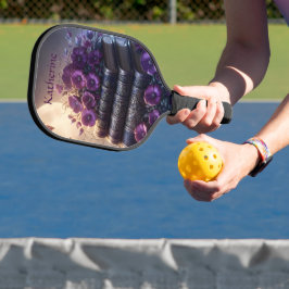 Gothic Book Purple Floral ピックルボールラケット