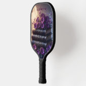 Gothic Book Purple Floral ピックルボールラケット (左)