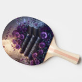 Gothic Book Purple Floral 卓球ラケット (横)