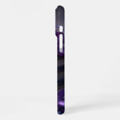 Gothic Book Purple Floral iPhoneケース (左側面)