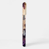 Gothic Book Purple Floral iPhoneケース (右側面)