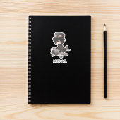 Gothic Boy Pilot flies Airplane Personalized Anime シール