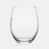 Gothic Bridesmaid Stemless Wine Glass ステムなしワイングラス (左)