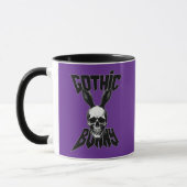 Gothic Bunny – Dark Easter Art - caneca マグカップ (左)