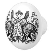 Gothic Bunny Rabbit Anatomy Ceramic Knob セラミックノブ (右)