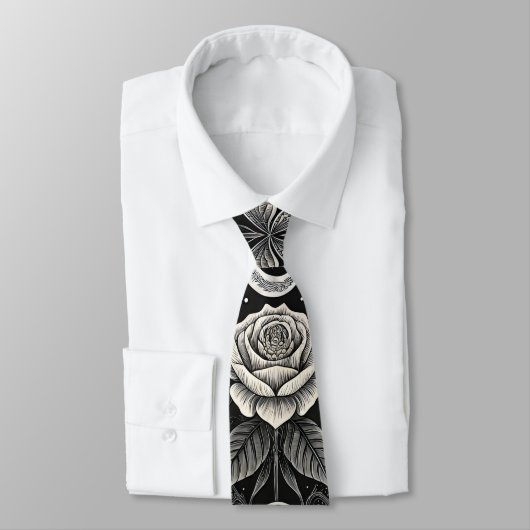 Gothic Butterfly Floral Pattern (1) ネクタイ (タイ)