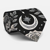 Gothic Butterfly Floral Pattern (1) ネクタイ (ロール)