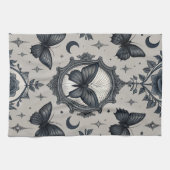 Gothic Butterfly Floral Pattern (2) キッチンタオル (横)