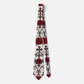 Gothic Butterfly Floral Pattern (2) ネクタイ (正面)