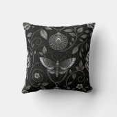 Gothic Butterfly Floral Pattern (3) クッション (裏面)