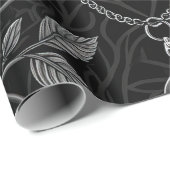 Gothic Butterfly Floral Pattern (3) ラッピングペーパー (ロールコーナー)
