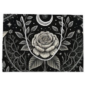 Gothic Butterfly Floral Pattern (4) ラージペーパーバッグ (裏面)