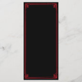 Gothic Castle Black Red Wedding Enclosure Card (裏面)