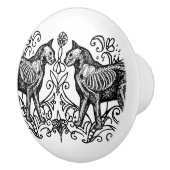 Gothic Cat Anatomy Ceramic Knob セラミックノブ (右)