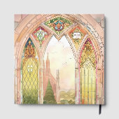 Gothic Cathedral Stained Glass Wedding ゲストブック (裏面)