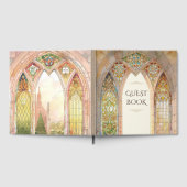 Gothic Cathedral Stained Glass Wedding ゲストブック (全面)