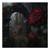 Gothic Cemetery Rose Garden ポスター (正面)