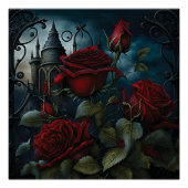 Gothic Cemetery Rose Garden ポスター (正面)