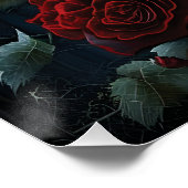 Gothic Cemetery Rose Garden ポスター (コーナー)