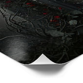 Gothic Cemetery Rose Garden ポスター (コーナー)