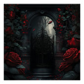 Gothic Cemetery Rose Garden ポスター (正面)