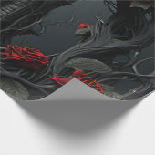 Gothic Cemetery Rose Garden ラッピングペーパー (角)