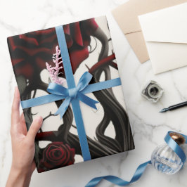 Gothic Cemetery Rose Garden ラッピングペーパー