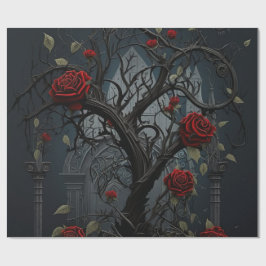 Gothic Cemetery Rose Garden ラッピングペーパー