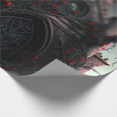 Gothic Cemetery Rose Garden ラッピングペーパー (角)