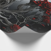 Gothic Cemetery Rose Garden ラッピングペーパー (角)