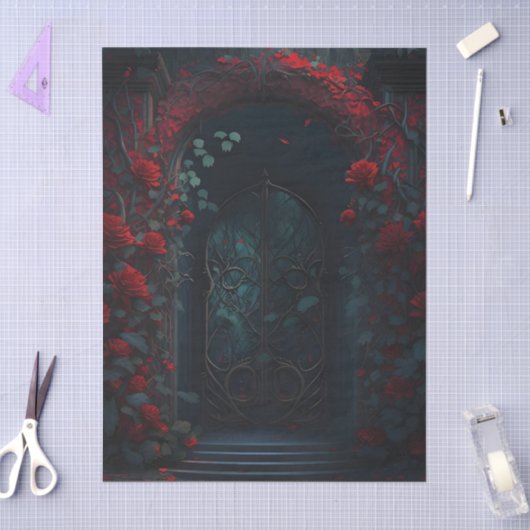 Gothic Cemetery Rose Garden 薄葉紙 (クラフト)