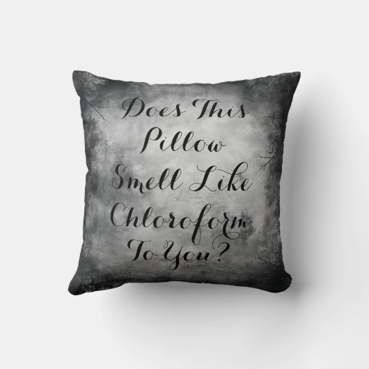 Gothic Chloroform Funny Halloween クッション (裏面)