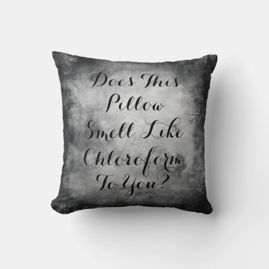 Gothic Chloroform Funny Halloween クッション (正面)