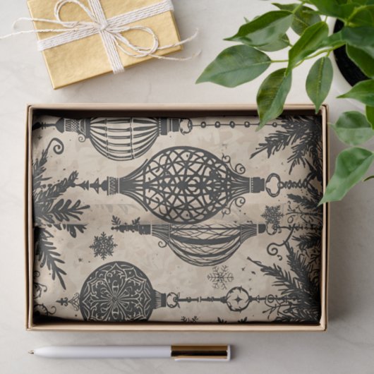 Gothic Christmas Tissue Paper Decoupage 薄葉紙 (ギフト)