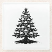 Gothic Christmas Tree II ガラスコースター (正面)