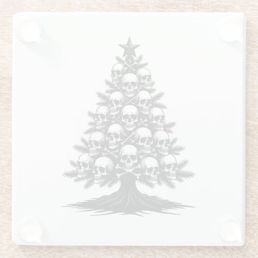 Gothic Christmas Tree II ガラスコースター (裏面)