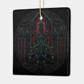 Gothic Christmas Tree Skulls  セラミックオーナメント (左)