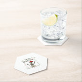 Gothic Christmas Ugly Skull Rock Christmas T-Shirt ペーパーコースター (インサイチュ)