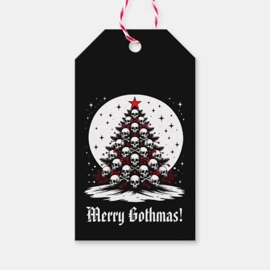 Gothic Chrsitmas Tree I ギフトタグ (正面)