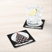 Gothic Chrsitmas Tree I スクエアペーパーコースター (インサイチュ)