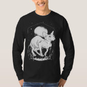 Gothic clothing aesthetic occult witch 3 tシャツ (正面)