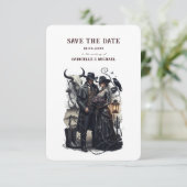 Gothic Couple Dark Western Save The Date セーブザデート (スタンド正面)