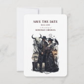 Gothic Couple Dark Western Save The Date セーブザデート (正面)