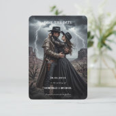 Gothic Couple Dark Western Save The Date セーブザデート (スタンド正面)