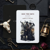 Gothic Couple Dark Western Save The Date セーブザデート