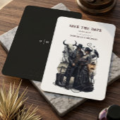 Gothic Couple Dark Western Save The Date セーブザデート