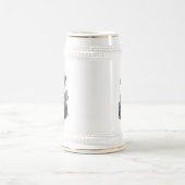 Gothic Cowgirl Floral Western Art ビールジョッキ (中央)