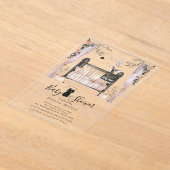Gothic Crib Baby Shower Invitation アクリル招待状 (レイダウン)