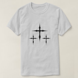 Gothic Cross T-Shirt – Dark Aesthetic Triple Cross Tシャツ